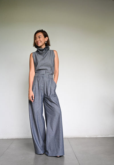 Denim Sleeveless + Andini Trousers