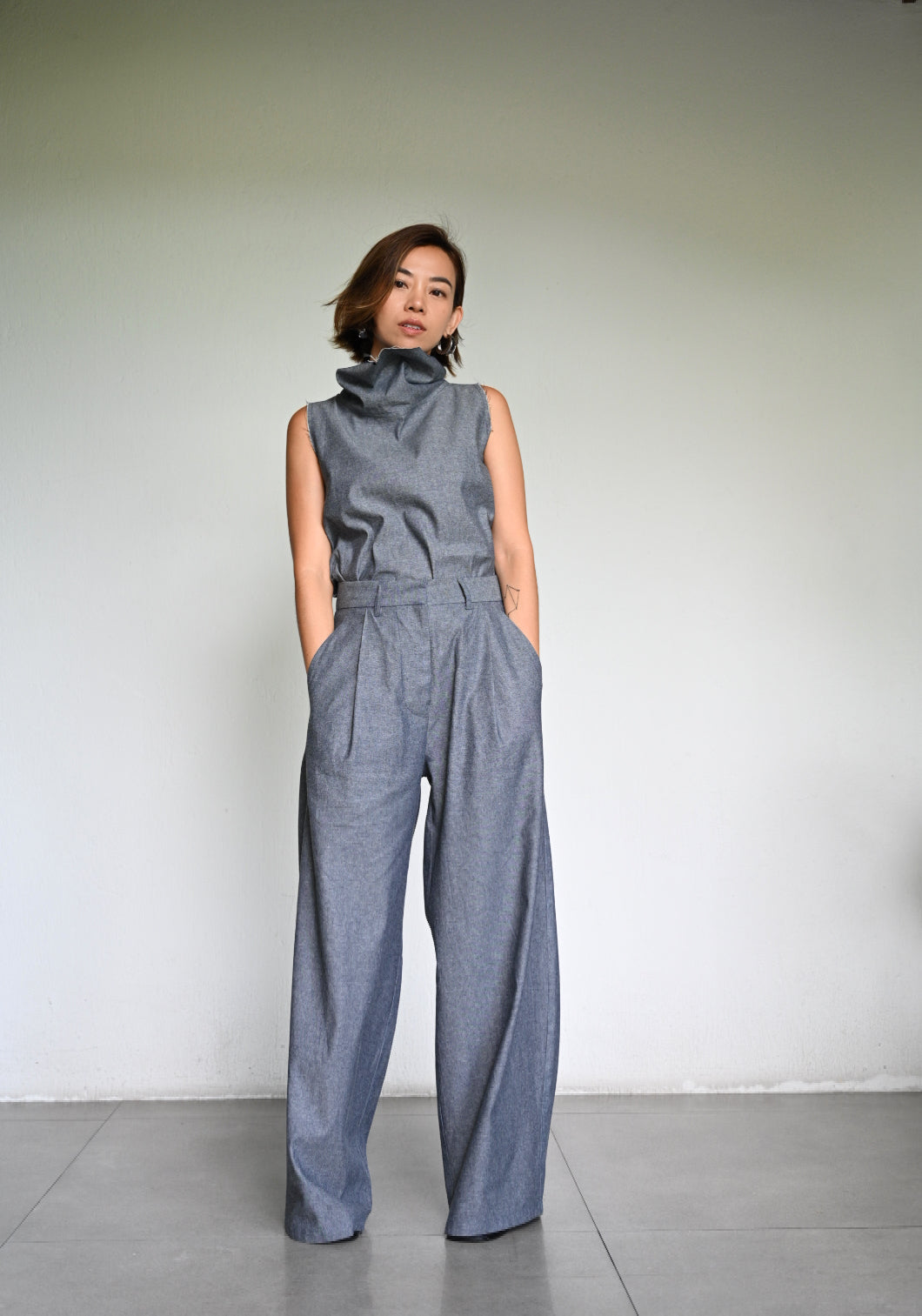 Denim Sleeveless + Andini Trousers