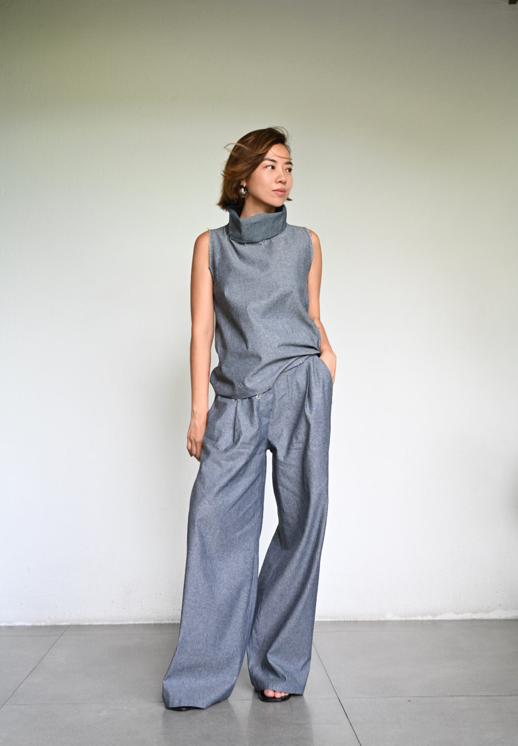 Denim Sleeveless + Andini Trousers