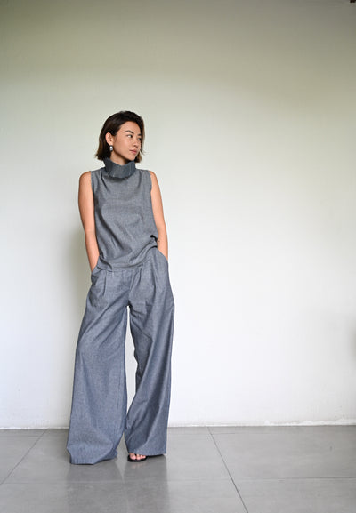 Denim Sleeveless + Andini Trousers